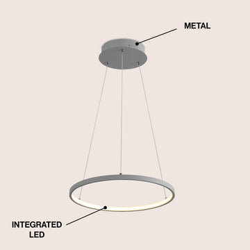 Brice Modern Contemporary Iron Integrated LED Pendant